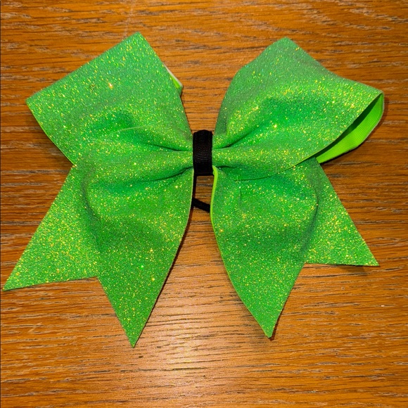 Other - Glittery Lime Green Cheer Bow for Kids